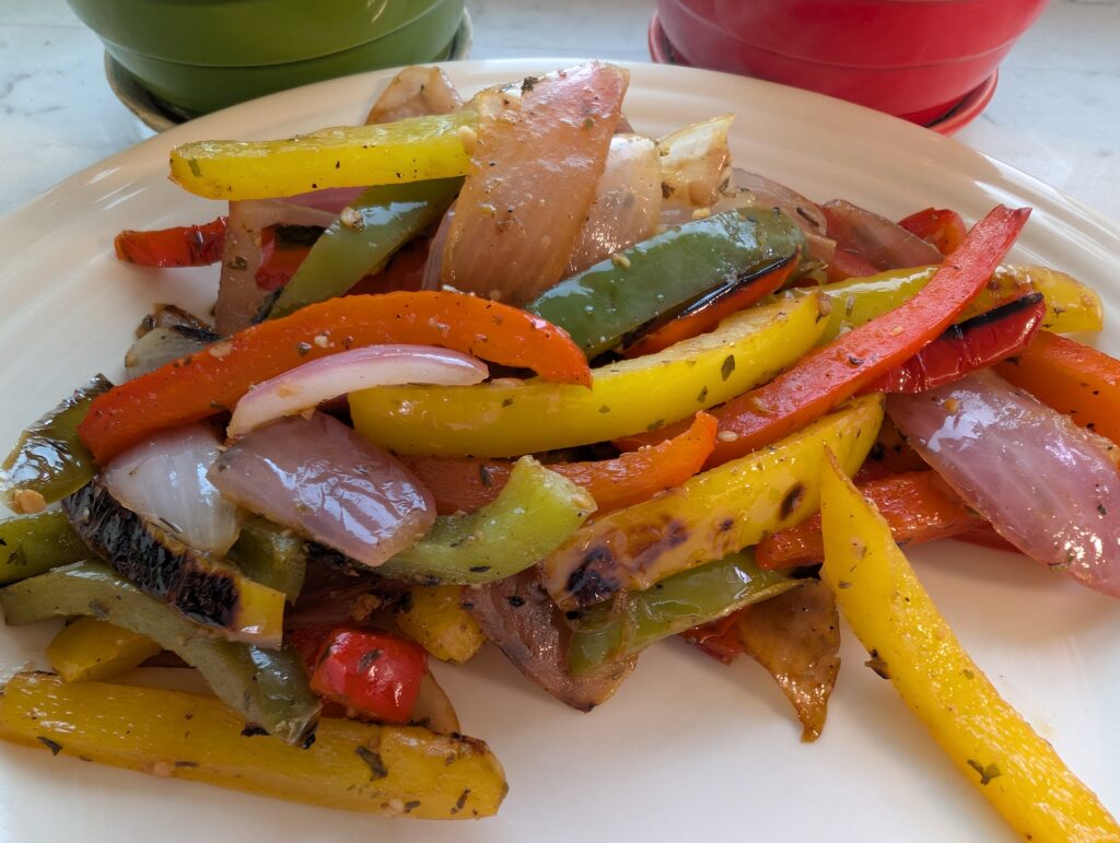 Garlic Herb Sautéed Bell Peppers & Red Onion